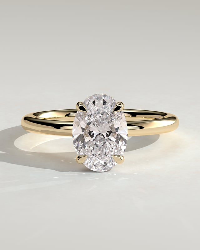 Forlovelsesring i solitaire-stil